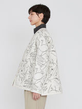 <Quilted Military Jacket> Reversible Mountain