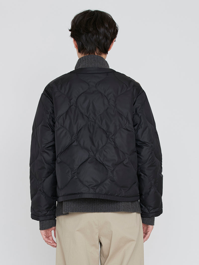 ＜クルーネックジャケット＞リバーシブル　レオパードベグ