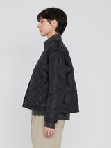 ＜クルーネックジャケット＞リバーシブル　レオパードベグ