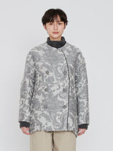 &lt;Jacquard Cocoon Coat&gt; Arabesque