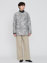 &lt;Jacquard Cocoon Coat&gt; Arabesque