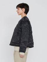 ＜キルティングクルーネックジャケット＞リバーシブル　タパ