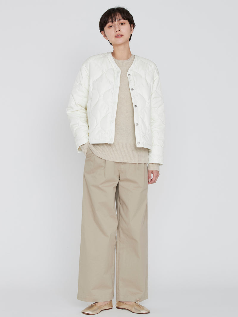 ＜クルーネックジャケット＞リバーシブル　ホットワイン