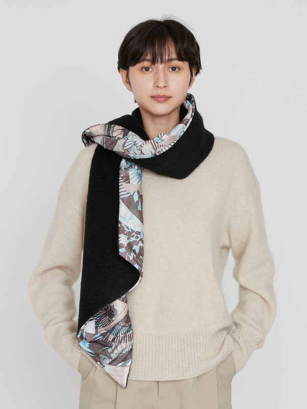 WOOL SILK W MUFFLER / BOTANIC GARDEN