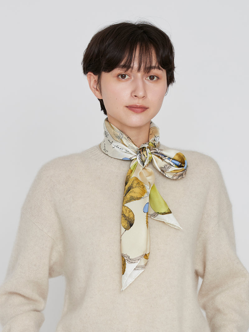 ＜シルクスカーフ88＞アンティークレシピ