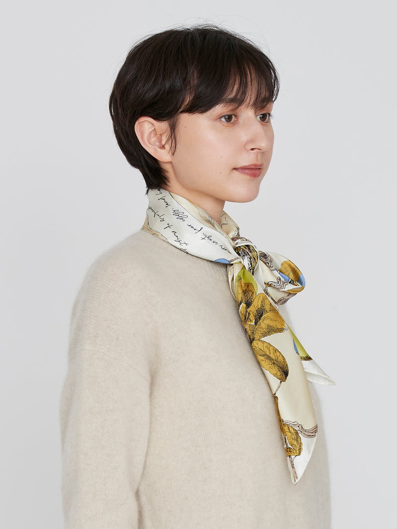 ＜シルクスカーフ88＞アンティークレシピ