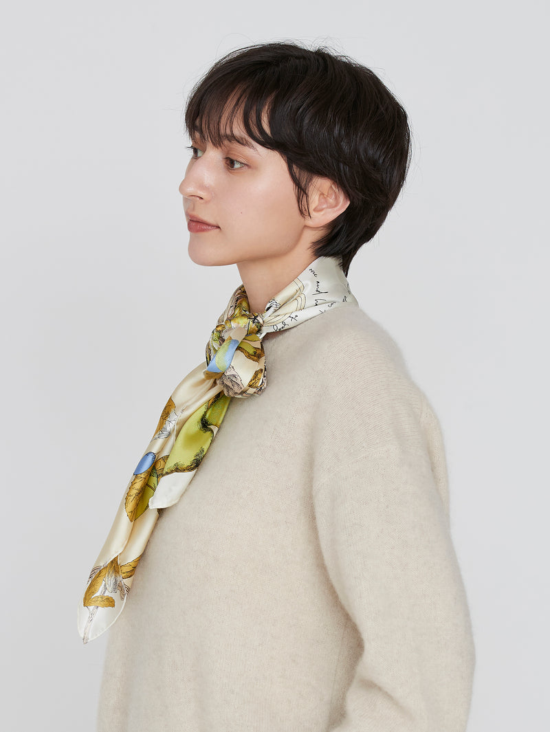 ＜シルクスカーフ88＞アンティークレシピ