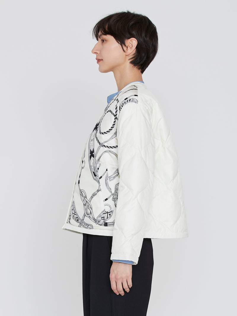 ＜クルーネックジャケット＞リバーシブル　ネイティブビット