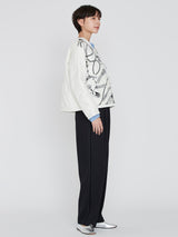 ＜クルーネックジャケット＞リバーシブル　ネイティブビット