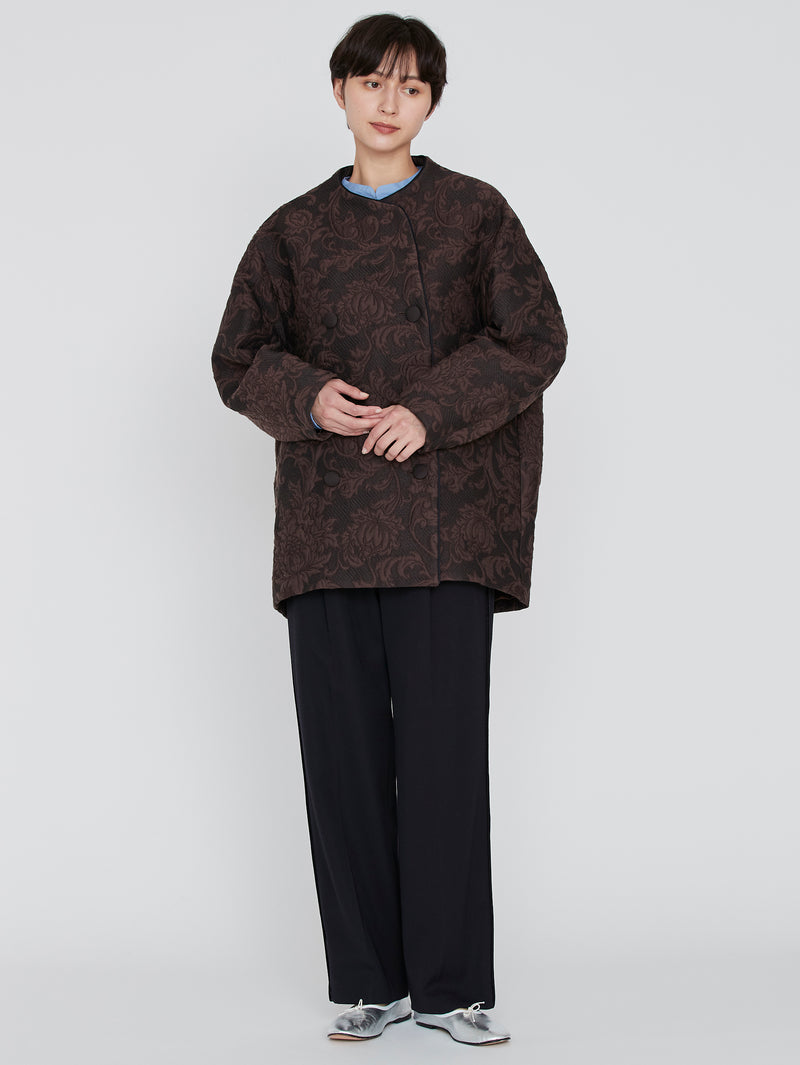＜ジャガードコクーンコート＞アラベスク