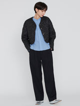 <Quilted Short Jacket> Reversible Mountain