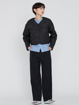 <Quilted Short Jacket> Reversible Mountain