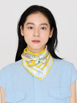 <Silk scarf 65> Pirouette