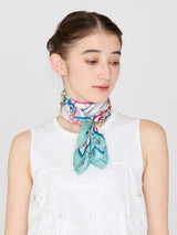 <Silk Scarf 65> Tropical Garden