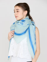 COTTON SILK STOLE 120 / GLASS DOME FLOWER