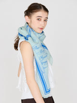 COTTON SILK STOLE 120 / GLASS DOME FLOWER