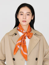 <Silk scarf 88> Glass dome flower