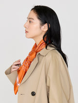 <Silk scarf 88> Glass dome flower