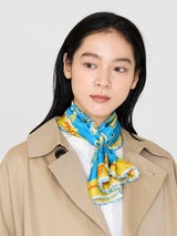 <Silk Scarf 65> Flora