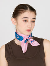 <Silk Scarf 65> Frame Bandana