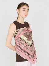COTTON SILK STOLE 120 / BALLOON BANDANA