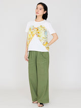 BUSTIER T-SHIRT / COLLAGE JUNGLE FRUIT