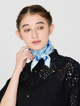 <Silk scarf 65> Glass dome flower