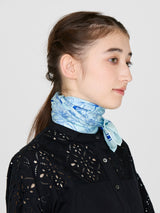 <Silk scarf 65> Glass dome flower