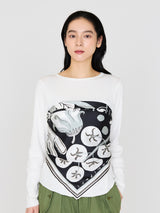 ＜シルクスカーフ88＞ベジ