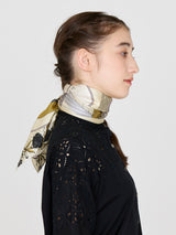 SILK SCARF 88 / FLOWER BALLOON