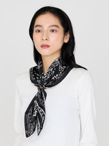 SILK SCARF 65 / MEADOW BANDANA