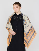 COTTON SILK STOLE 120 / BALLOON BANDANA