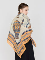 COTTON SILK STOLE 120 / BALLOON BANDANA