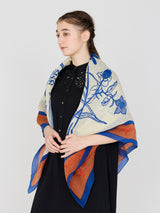 COTTON SILK STOLE 120 / FLORA