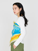 COTTON SILK STOLE 120 / FLORA