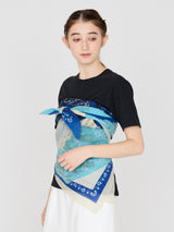 COTTON SILK STOLE 120 / FRAGMENT BANDANA