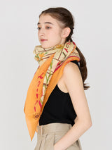 COTTON SILK STOLE 120 / TOROPICAL GARDEN
