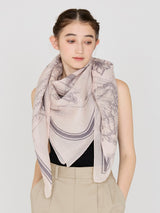 COTTON SILK STOLE 120 / GLASS DOME FLOWER