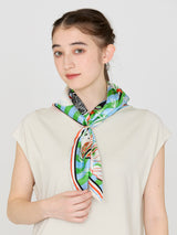 <Silk scarf 65> Veggie