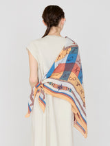 COTTON SILK STOLE 120 / CROSSWORD