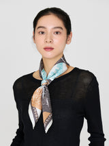 <Silk Scarf 65> Fragment Bandana