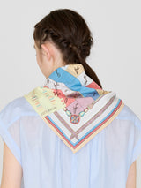 COTTON SCARF 65 / CROSSWORD