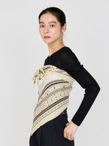 COTTON SILK STOLE 120 / BALLOON BANDANA