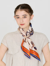 <Silk Scarf 65> Flora