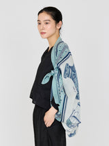 COTTON SILK STOLE 120 / BALLOON BANDANA