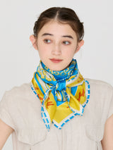<Silk scarf 88> Flora