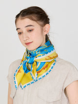 <Silk scarf 88> Flora