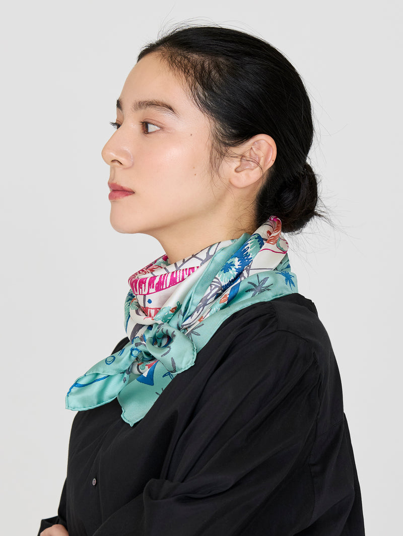 シルクスカーフ88＞トロピカルガーデン – manipuri