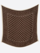 WOOL SILK STOLE HERRINGBONE WEAVE 120 / GEOMEDOT