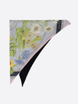 TRIANGULAR SCARF MINI / FLORAL TEA